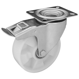 Forgó - fékes Nagy teherbírású ipari kerék 200 mm