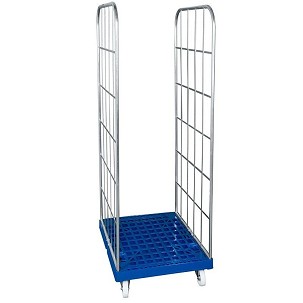 Rolly kocsi 2 oldallal 1650 - 600x400-as és 600x800-as dobozokhoz - piros