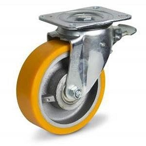 Forgó - fékes Nagy teherbírású ipari kerék 200 mm