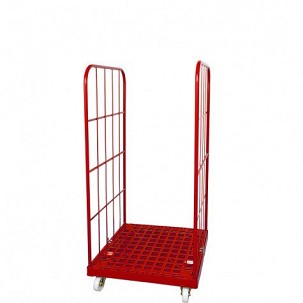 Rolly kocsi 2 színes  oldalfallal 1350 - műanyag - piros