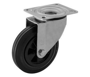 Forgó műanyagfelnis tömörgumis kerék 200 mm