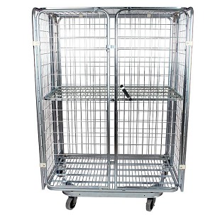 Összecsukható biztonsági rolly kocsi, 100 x 50 mm hálóval