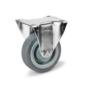 Fix Szürke gumis nyommentes kerék 125 mm