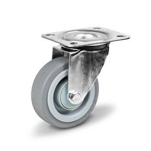 Forgó Szürke gumis nyommentes kerék 160 mm