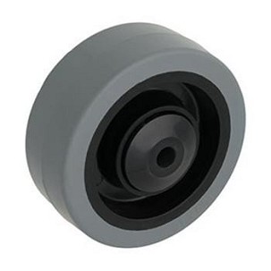 Szürke gumis nyommentes kerék 125 mm