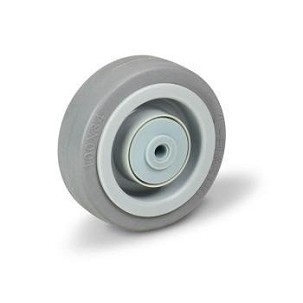 Szürke gumis nyommentes kerék 125 mm