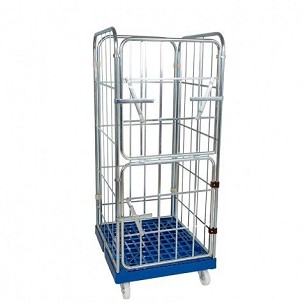 Rolly kocsi 4 oldalfallal 1460 - osztott ajtós - zöld