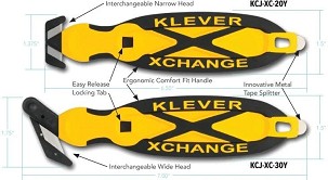 KLEVER Kleen XChange biztonsági kés keskeny fejjel Zöld 