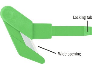 KLEVER Kleen XChange cserélhető fej biztonsági késekhez Zöld 