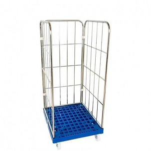 Rolly kocsi 3  oldalfallal 1450 - műanyag - viágos kék