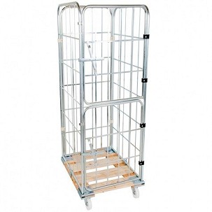 Rolly kocsi 4 oldalfallal 1650 - osztott ajtós - Fa