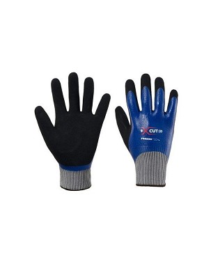 CUT "D" DUPLA NITRIL MÁRTÁSSAL ELLÁTOTT KESZTYŰ  9