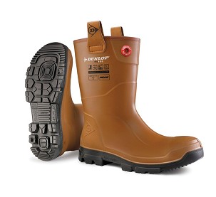 DUNLOP PUROFORT RIGPRO Munkavédelmi csizma S4/S5 Barna 45
