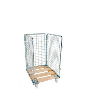 Rolly kocsi 3 rácsos oldalfallal 1020 - fa