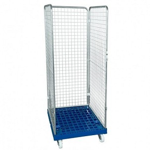 Rolly kocsi 3 rácsos oldalfallal 1600 - viágos kék