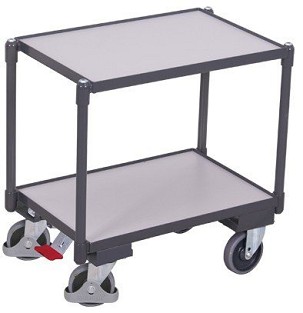 ESD Euro-System asztalkocsi EasySTOP-al és 2 rakfelülettel