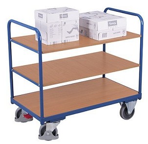 Alacsony polcos kocsi 3 rakfelülettel